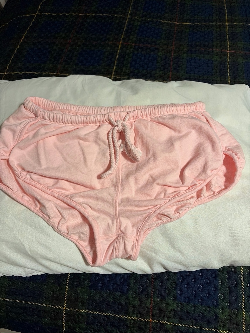Free People Pale Blush Elastic-Waist Lounge Shorts